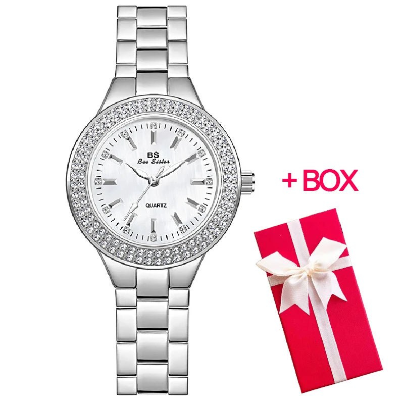 Watch with Crystal Diamond Accents
