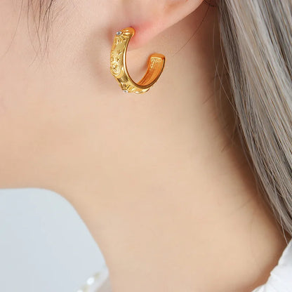 C-Hoop Earrings