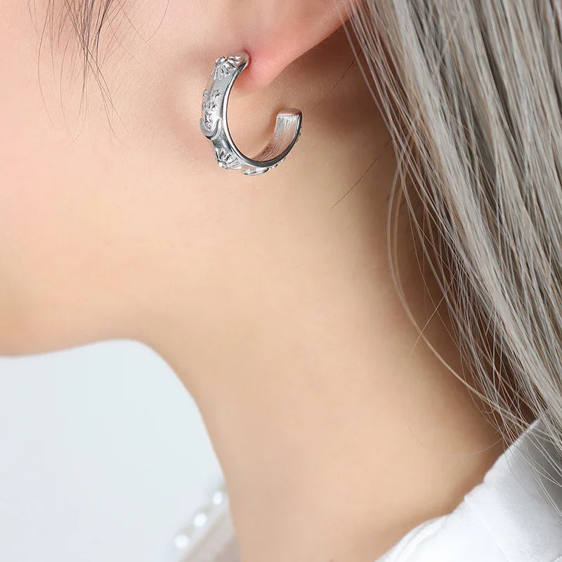 C-Hoop Earrings