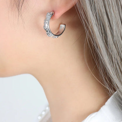 C-Hoop Earrings