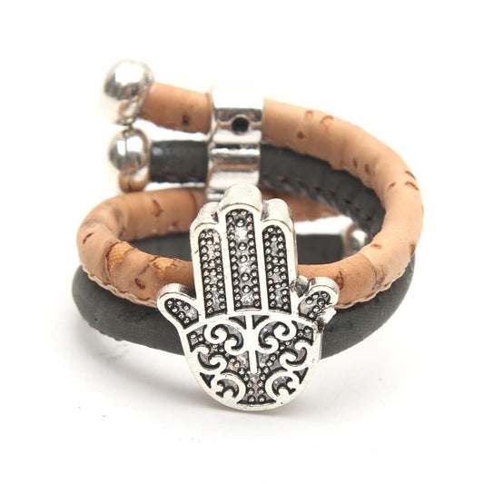 Wholesale cork rings hand of fatima R-069-10-0