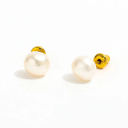 Big Natural Pearl Stud Earring