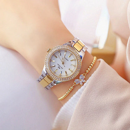 Watch with Crystal Diamond Accents