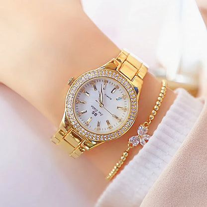 Watch with Crystal Diamond Accents