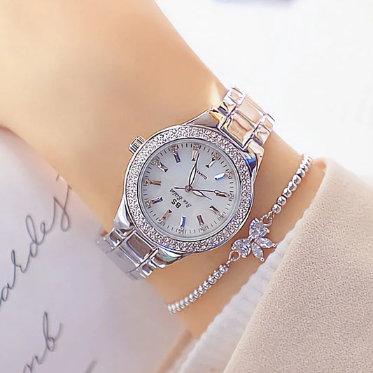 Watch with Crystal Diamond Accents