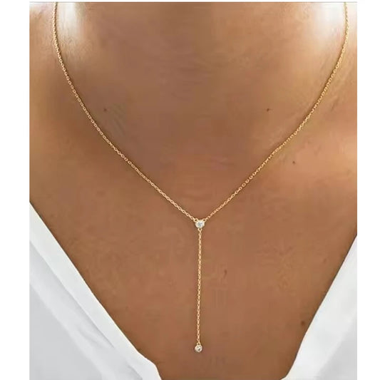 Y-Tassel Pendant Necklace