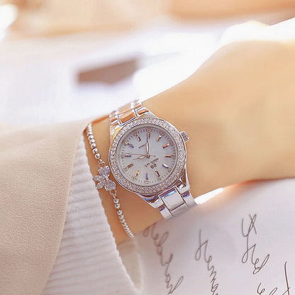 Watch with Crystal Diamond Accents