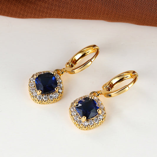 White Diamond Rhombus Fashion Personalized Ear Clips Women