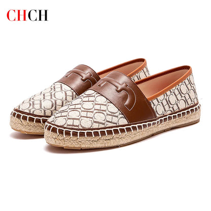 CHCH Women’s Handmade Hemp-Bottom Beach Flats
