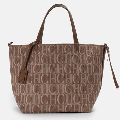 CH Women’s Letter-Print Large-Capacity Tote