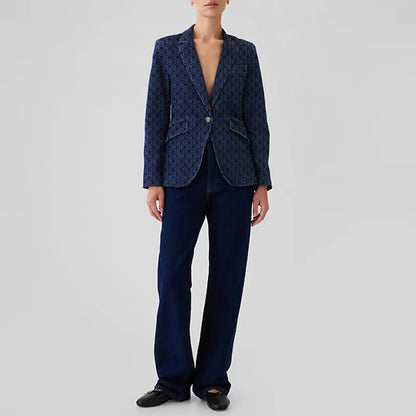 CH 2025 Women’s Single‑Button Denim Blazer