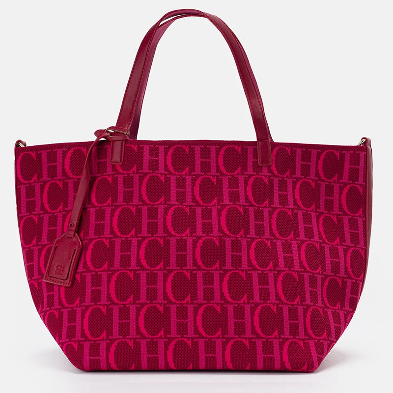 CH Women’s Letter-Print Large-Capacity Tote