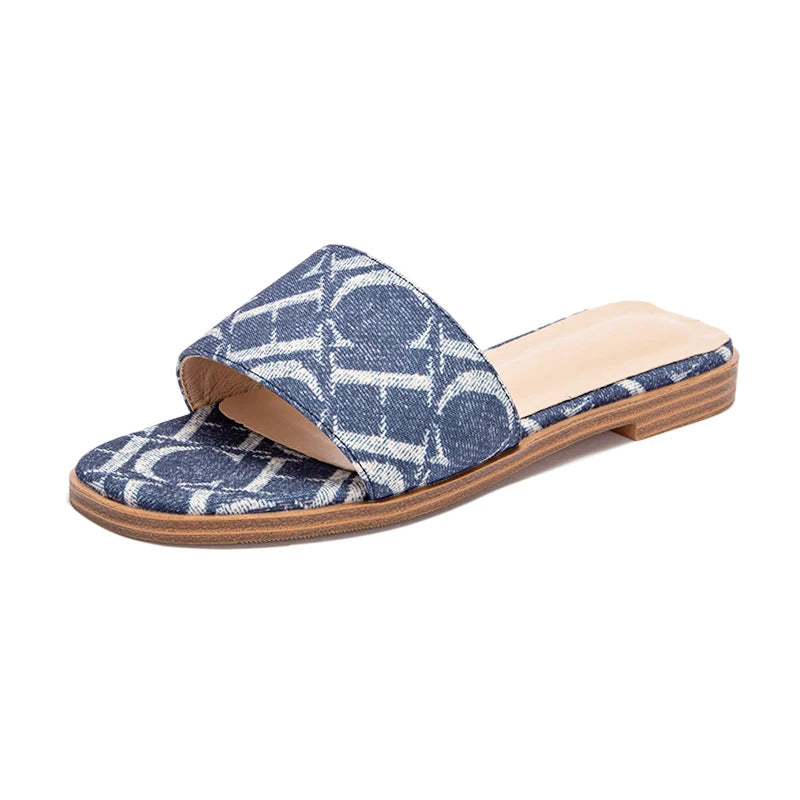 Women’s Letter-Printed Slide Sandals