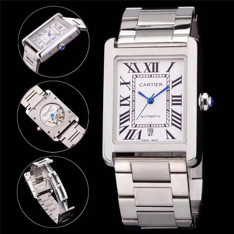 Men And Women Stainless Steel  Automatic Watch in 33MM 36MM 42MM Inspired By Cartieres Heritage of Precision