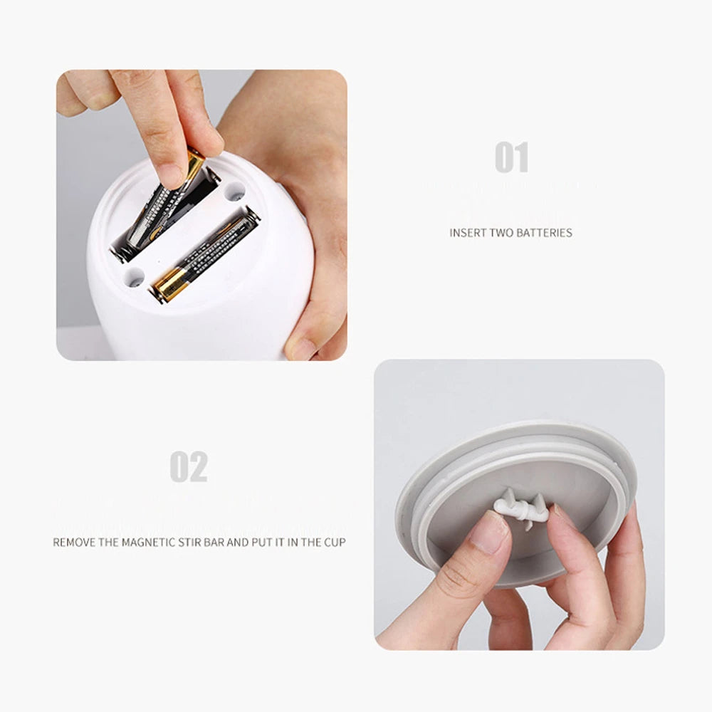 Automatic Self-Stirring Stainless Steel Mug