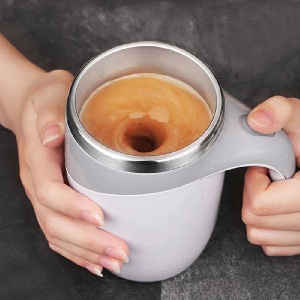 Automatic Self-Stirring Stainless Steel Mug