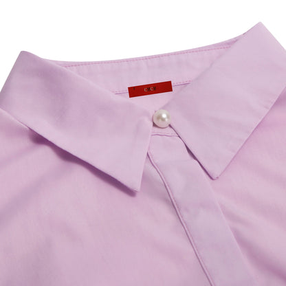 Women’s Short-Sleeve Lapel Bow-Belt A-Line Dress