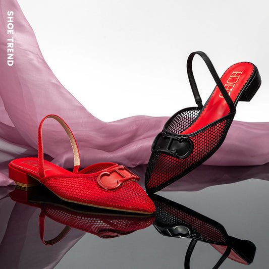 Women’s Retro Grid-Pattern Party Sandals