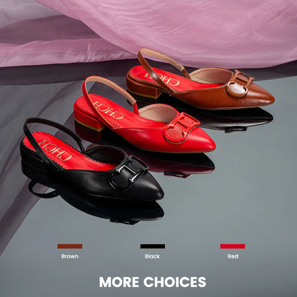 CH Women’s Minimalist Low-Heel Sandals