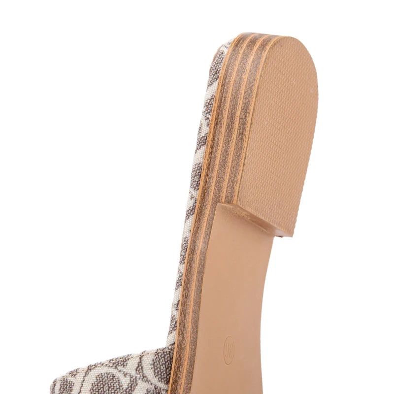 Women’s Letter-Printed Slide Sandals