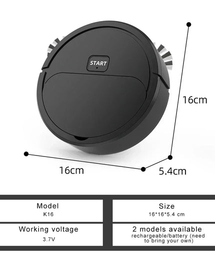 Automatic Portable Mini Home Floor Robotic Vacuum Cleaner USB Rechargeable Wet Dry Three-In-One Sweeping Machine for Home