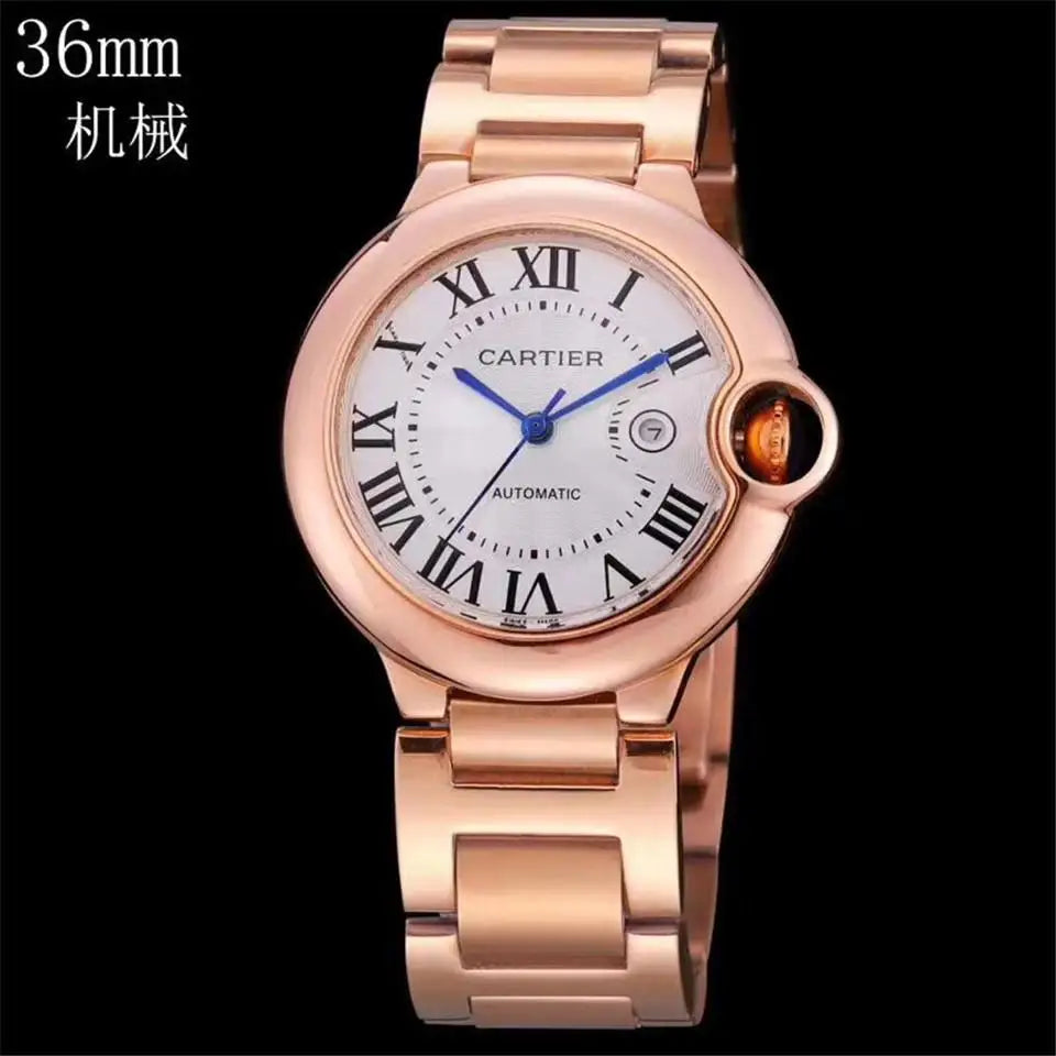 Men And Women Stainless Steel  Automatic Watch in 33MM 36MM 42MM Inspired By Cartieres Heritage of Precision
