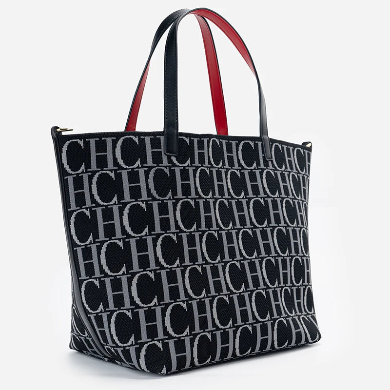 CH Women’s Letter-Print Large-Capacity Tote
