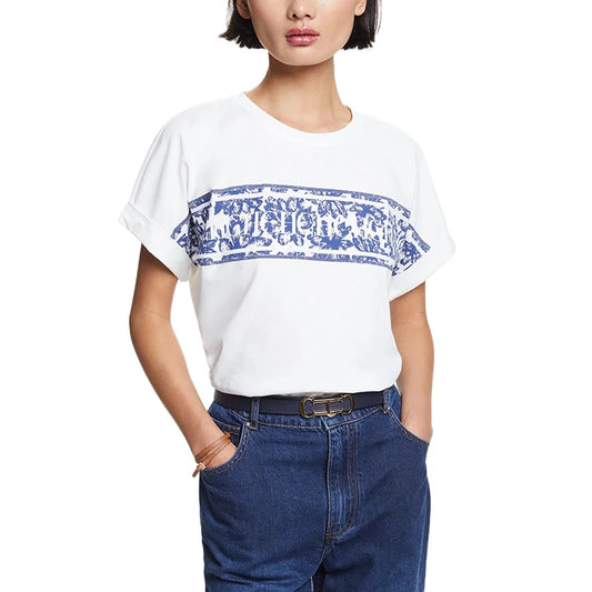 CHCH Women's Short-Sleeved Luxury Brand Letter Print T-Shirt
