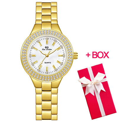 Watch with Crystal Diamond Accents