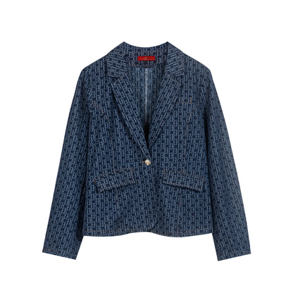CH 2025 Women’s Single‑Button Denim Blazer