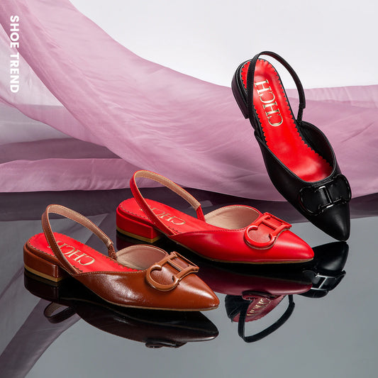 CH Women’s Minimalist Low-Heel Sandals