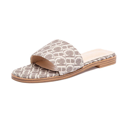Women’s Letter-Printed Slide Sandals