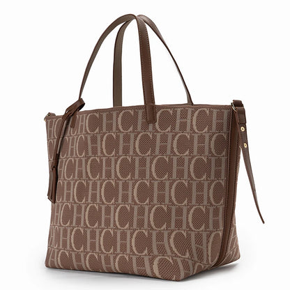 CH Women’s Letter-Print Large-Capacity Tote