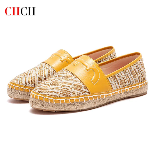 CHCH Women’s Handmade Hemp-Bottom Beach Flats