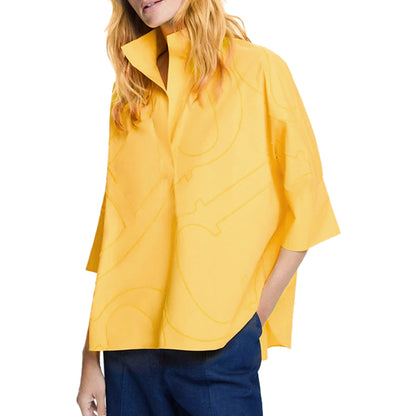 Women’s Stand-Up Collar Loose Blouse