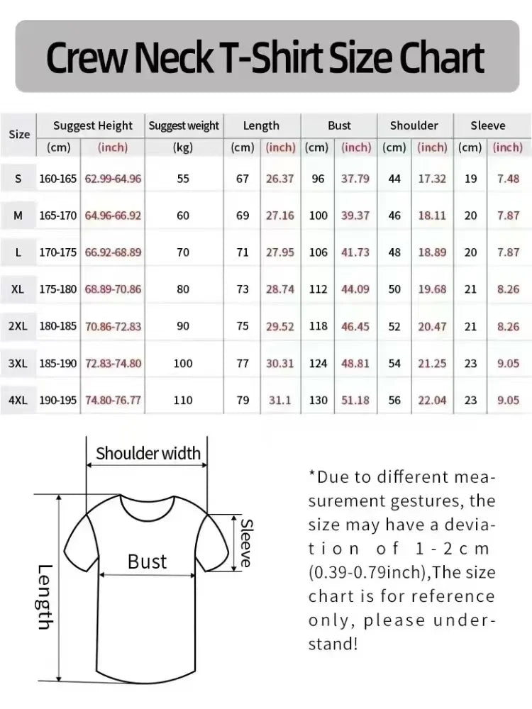 Summer Fashion Short Sleeve Men and Women T-shirt Movement