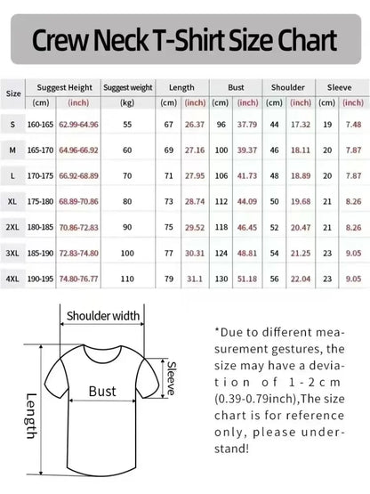 Summer Fashion Short Sleeve Men and Women T-shirt Movement