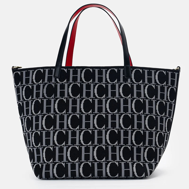 CH Women’s Letter-Print Large-Capacity Tote