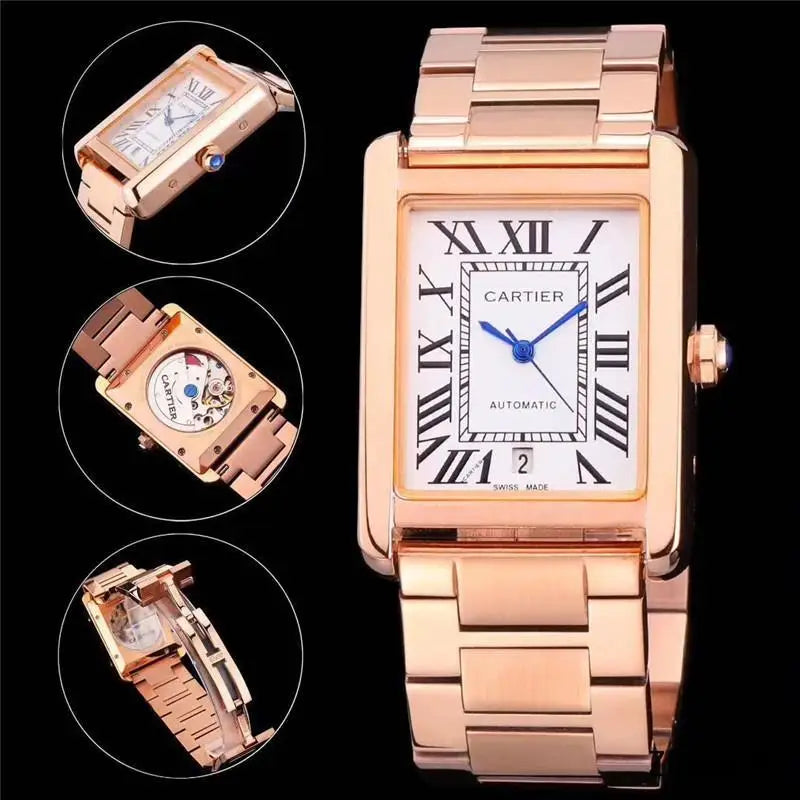 Men And Women Stainless Steel  Automatic Watch in 33MM 36MM 42MM Inspired By Cartieres Heritage of Precision
