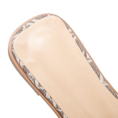 Women’s Letter-Printed Slide Sandals