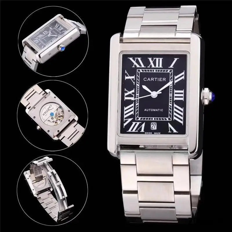 Men And Women Stainless Steel  Automatic Watch in 33MM 36MM 42MM Inspired By Cartieres Heritage of Precision