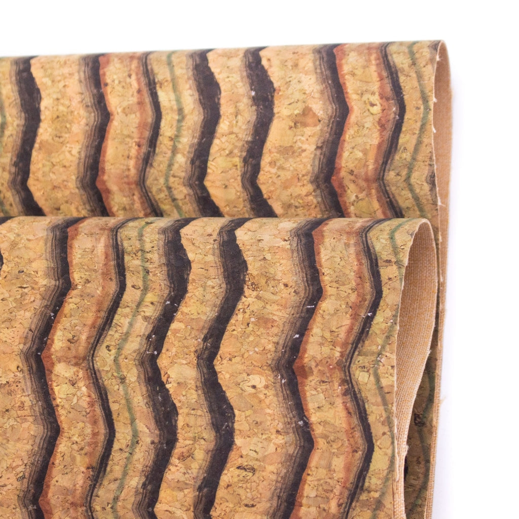 Brushy Mountain Wave Cork Fabric (COF-262-A)-2